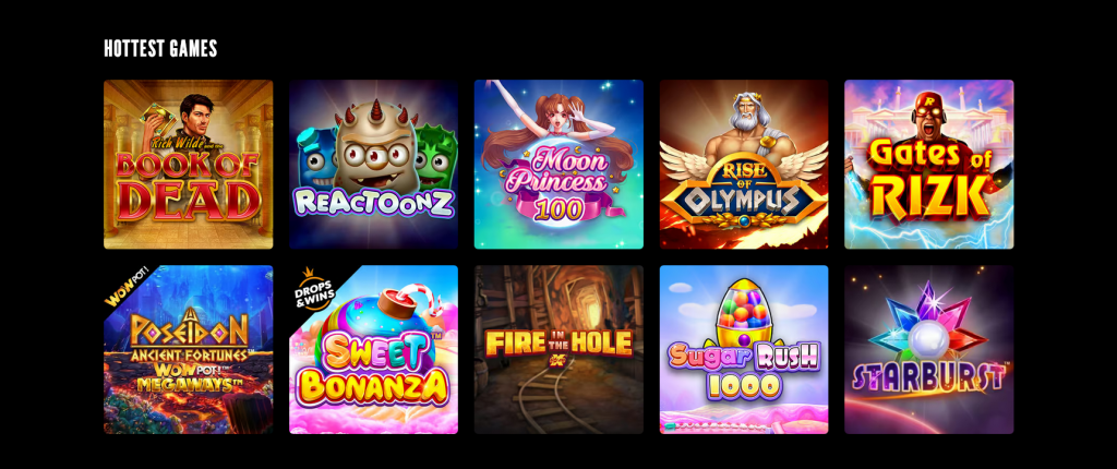 Rizk Casino Juegos